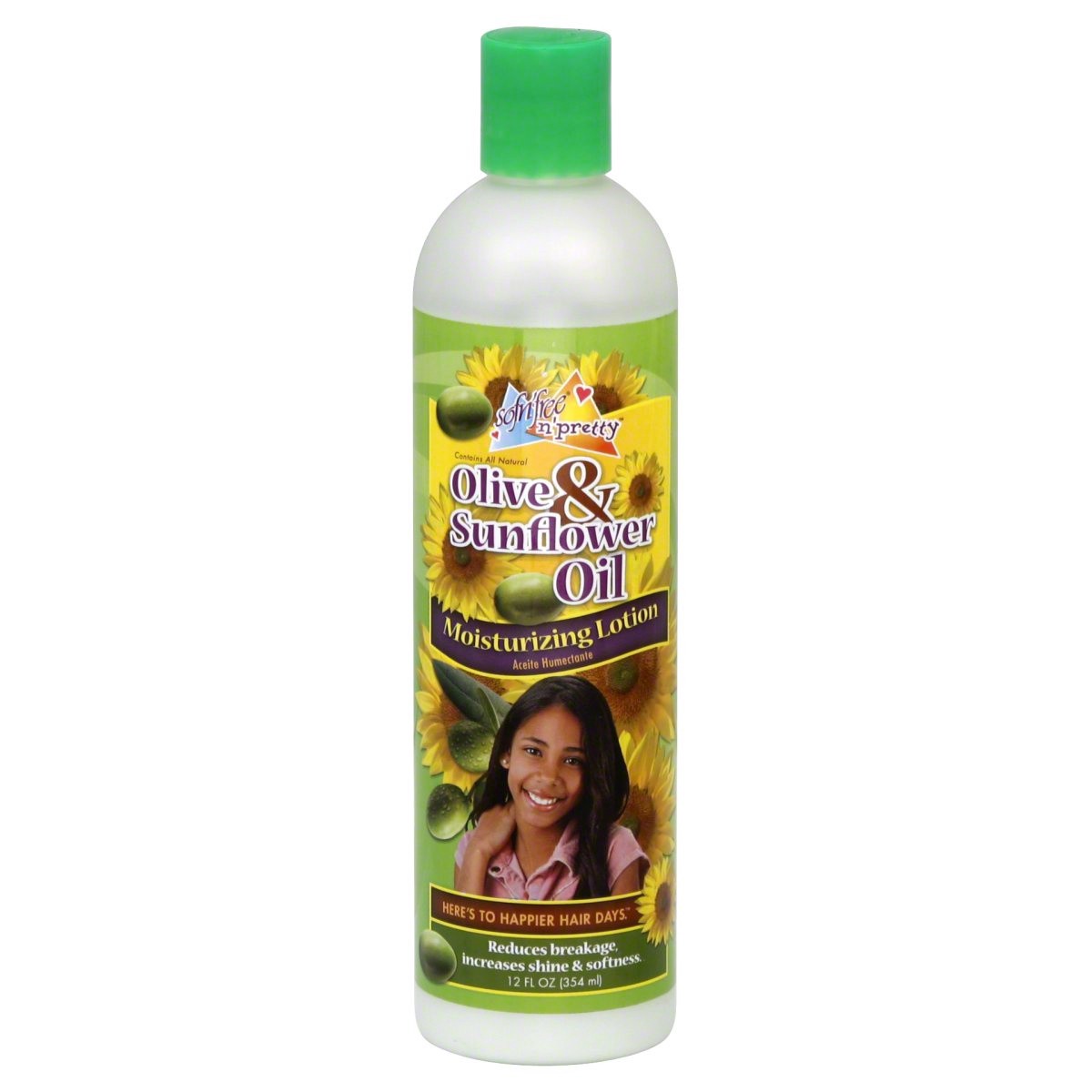 slide 1 of 3, Sofn'Free Soft And Pretty Olive & Sunflower Oil Moisturizing Lotion, 12 fl oz