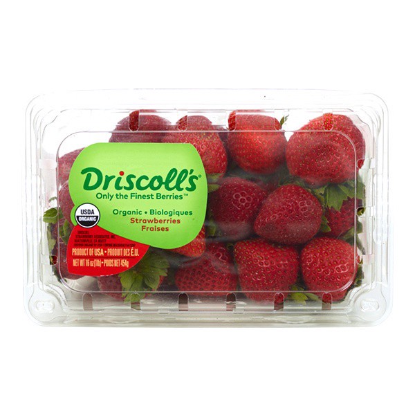 slide 1 of 1, Organic Strawberries, 16 oz