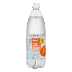 SE Grocers Flavored Sparkling Water Peach & Pear - 1 liter