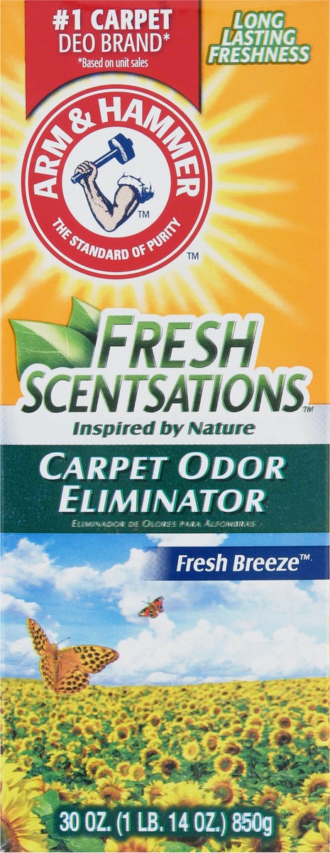 slide 9 of 9, Arm & Hammer Carpet Odor Elimantor, Fresh Breeze 30 oz., 30 oz