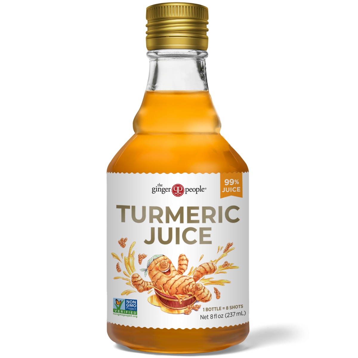 slide 1 of 1, Ginger People Tumeric Juice, 8 oz