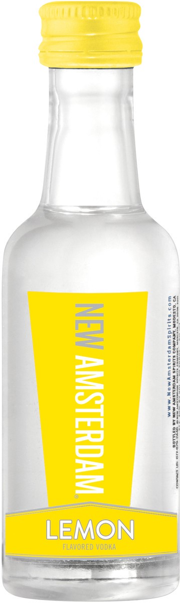 slide 2 of 2, New Amsterdam Lemon Flavored Vodka 50ml, 50 ml