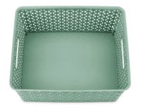 slide 4 of 13, Whitmor Resin Tote Med Loden Frost, MED