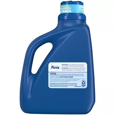 slide 1 of 3, Purex Liquid Laundry Detergent with Crystals Fragrance, Fresh Spring Waters, 75 Fluid Ounces, 57 Loads, 75 fl oz