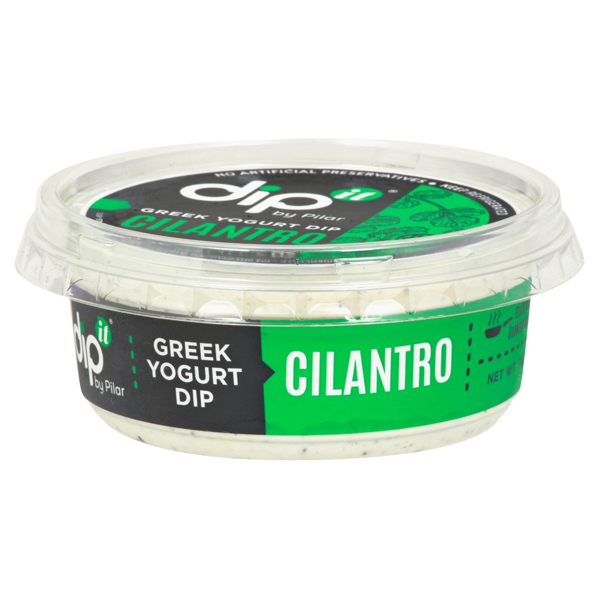 slide 12 of 13, dip it Greek Cilantro Yogurt Dip 7 oz, 7 oz