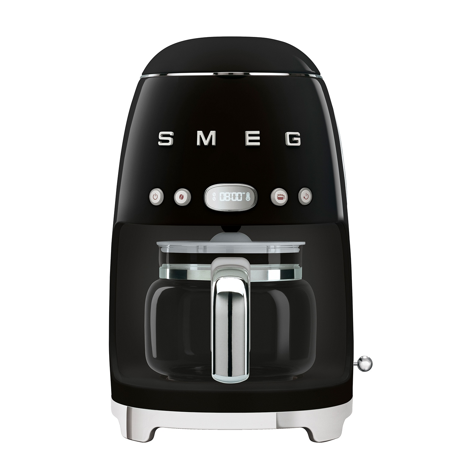 slide 1 of 1, SMEG Drip Filter Coffee Machine, Black, 10 cup