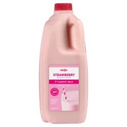 Meijer 1% Low Fat Strawberry Milk