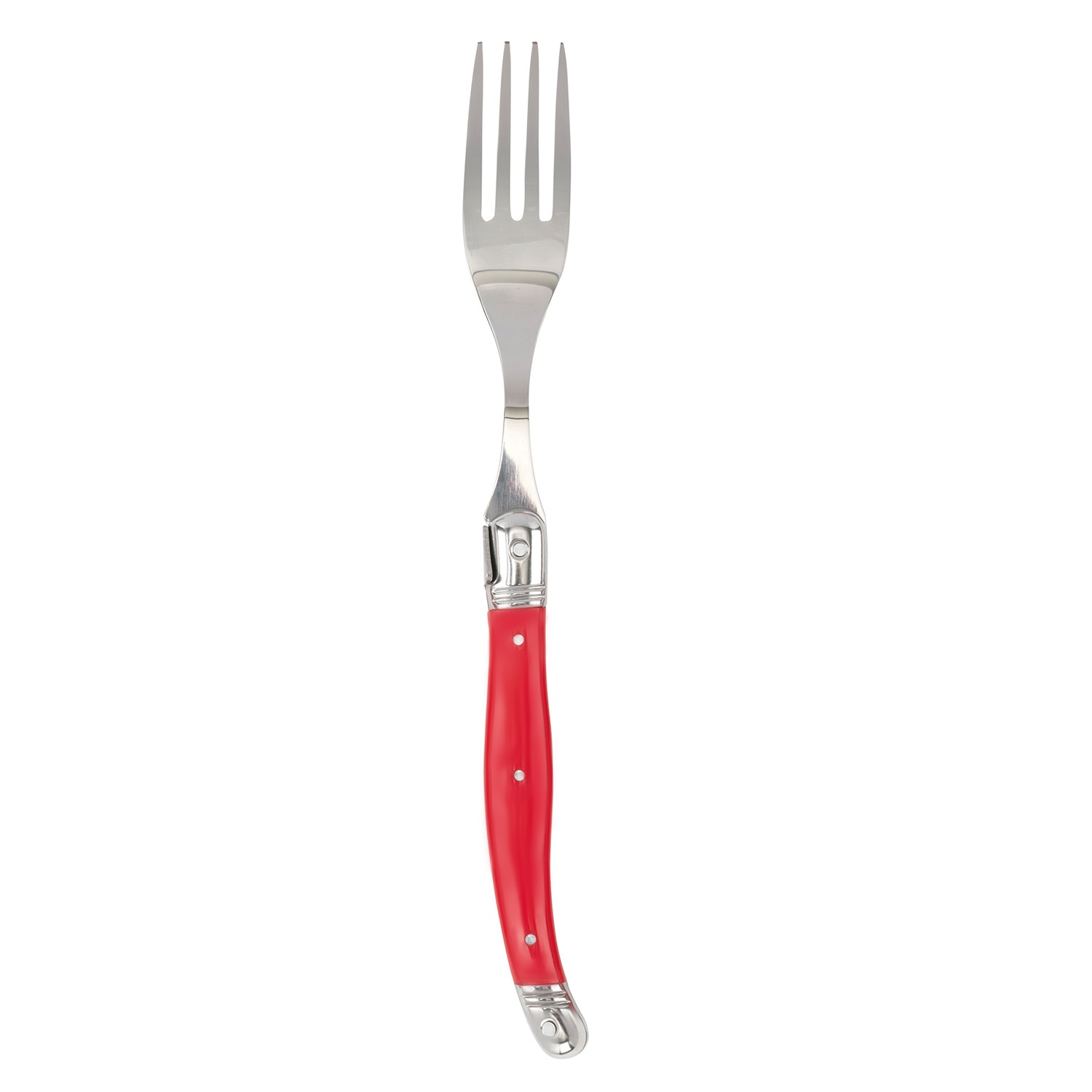 slide 1 of 1, French Home Laguiole Style Fork, Red, 1 ct