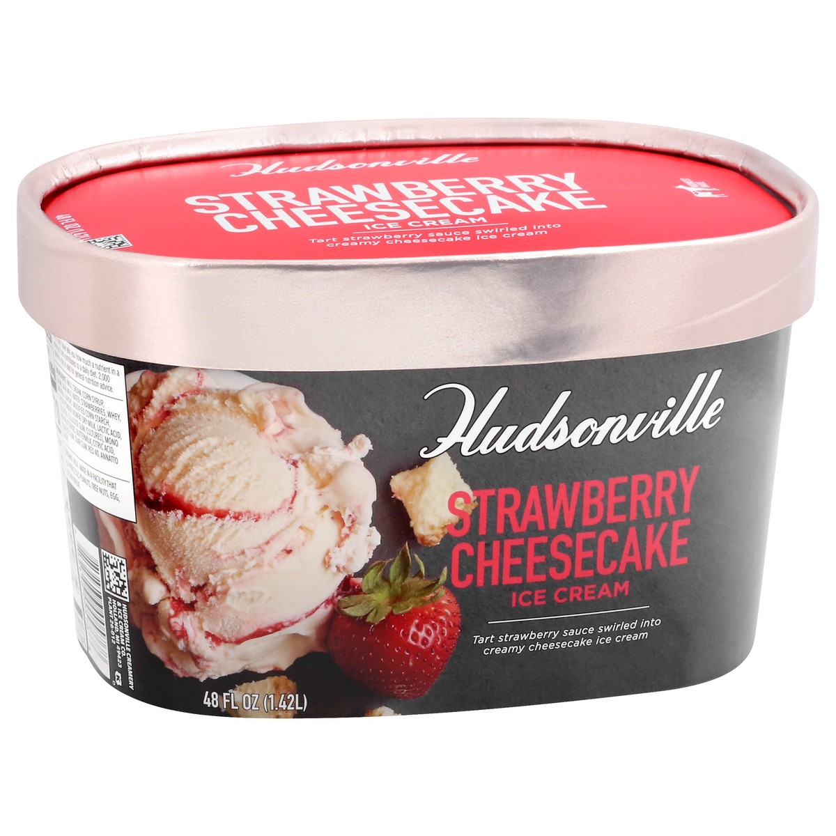 slide 5 of 9, Hudsonville Strawberry Cheesecake Ice Cream 48 oz, 48 oz