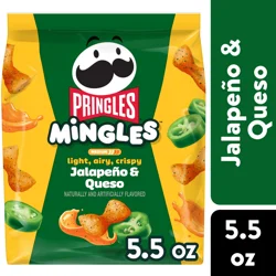 Pringles Mingles Puffed Snacks Jalapeno and Queso