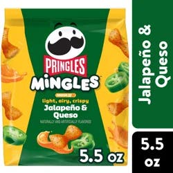 Pringles Mingles Puffed Snacks Jalapeno and Queso