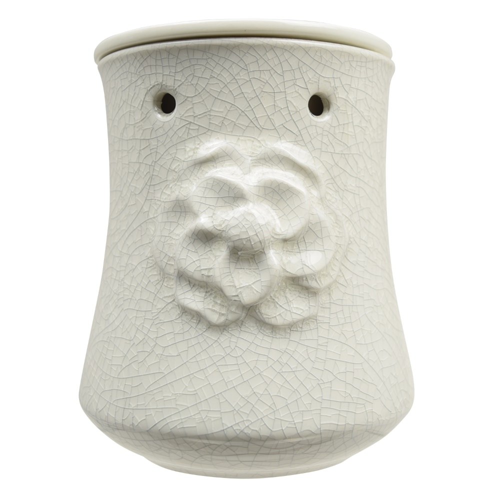 slide 1 of 1, Tuscany Candle Flower Design Wax Warmer - White, 1 ct