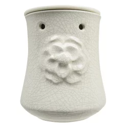 Tuscany Candle Flower Design Wax Warmer - White