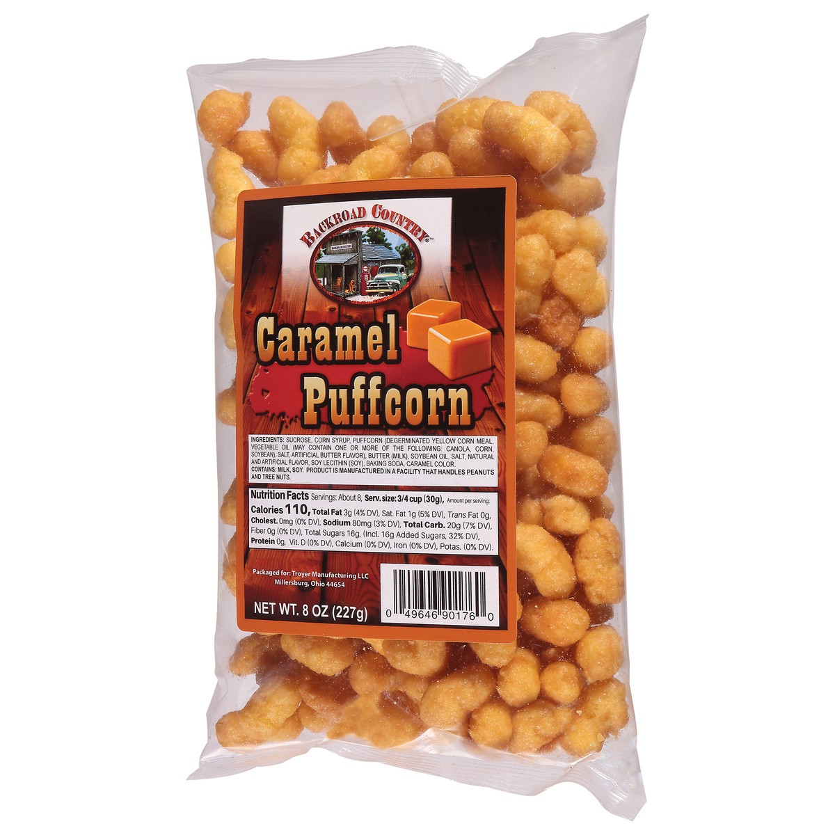 slide 10 of 12, Backroad Country Caramel Puffcorn 8 oz, 8 oz