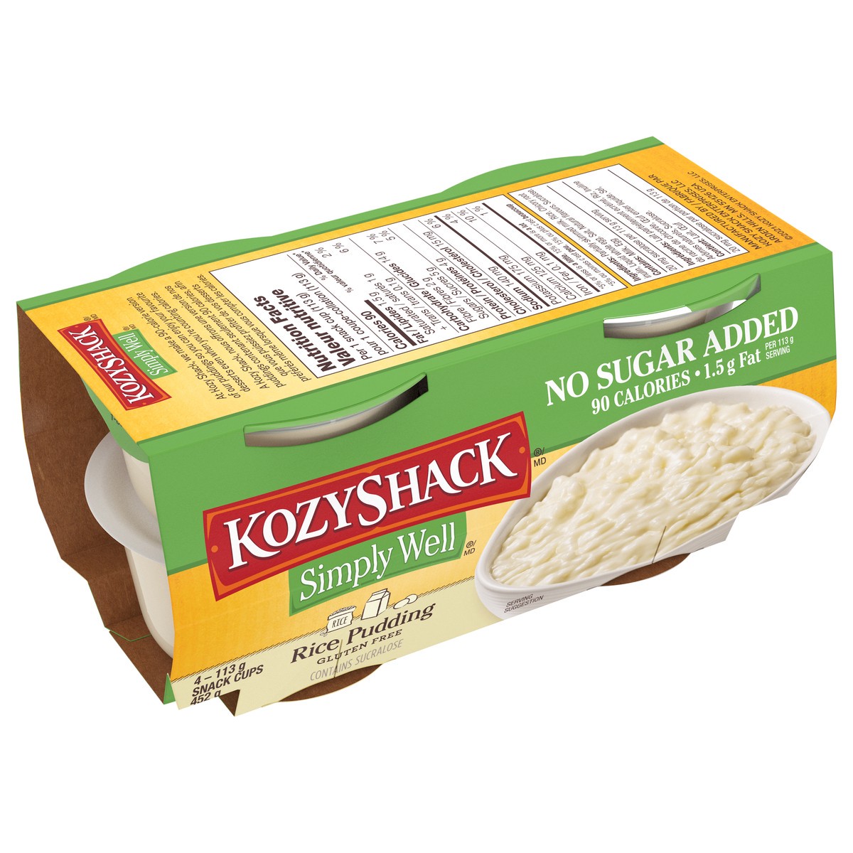 slide 8 of 9, Kozy Shack Simply Well Rice Pudding, 4 ct; 4 oz