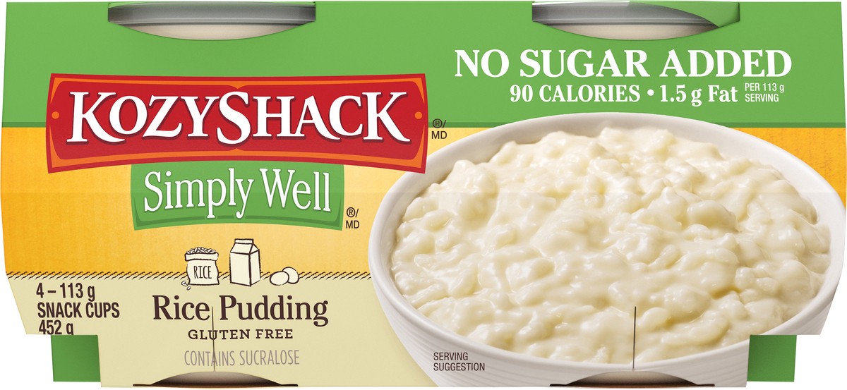 slide 4 of 9, Kozy Shack Simply Well Rice Pudding, 4 ct; 4 oz