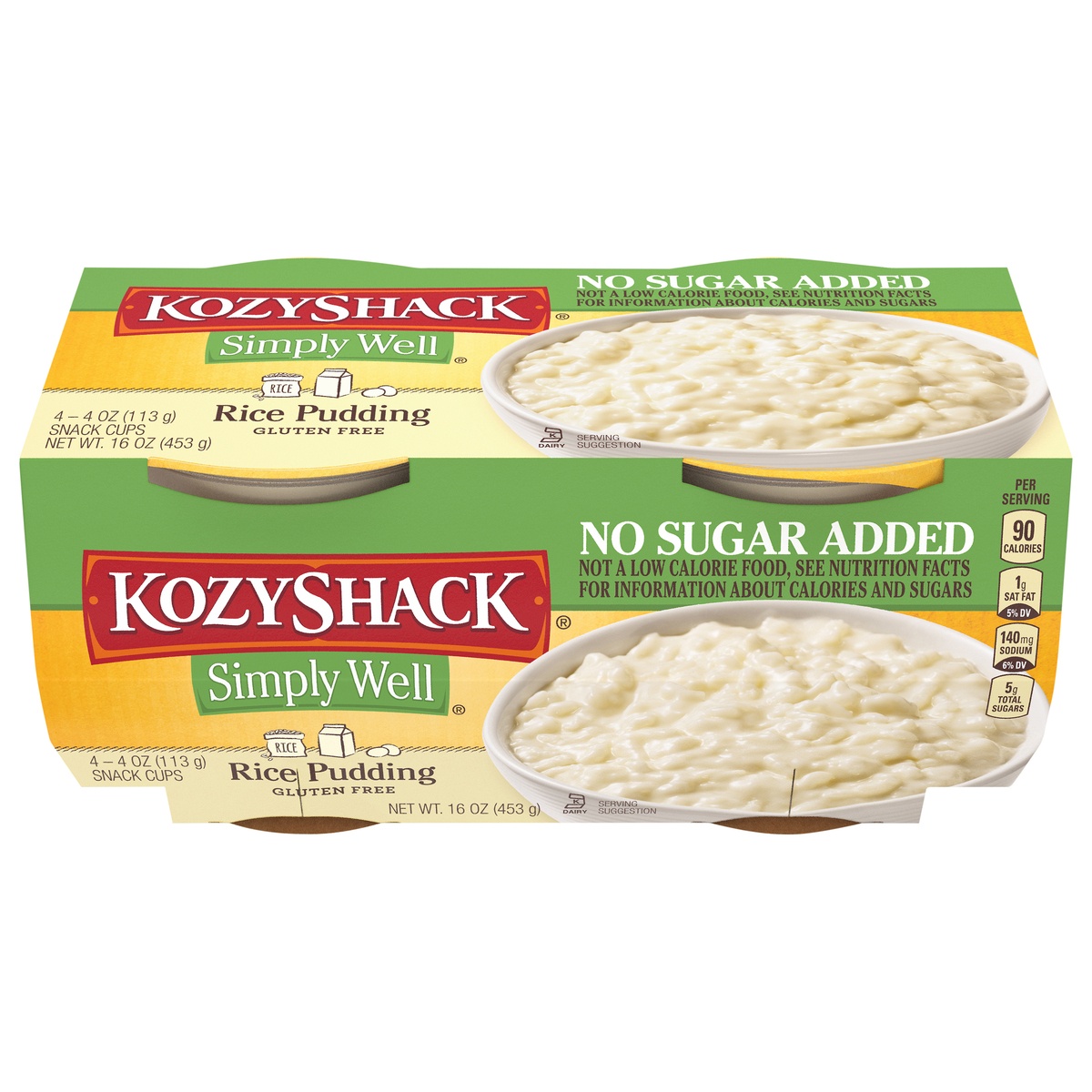 slide 1 of 8, Kozy Shack Simply Well Rice Pudding, 4 ct; 4 oz