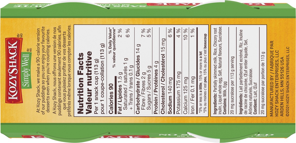 slide 6 of 9, Kozy Shack Simply Well Rice Pudding, 4 ct; 4 oz