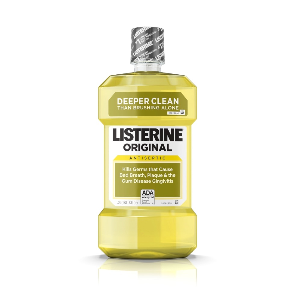 slide 1 of 1, Listerine Original Antiseptic Mouthwash, 1 liter