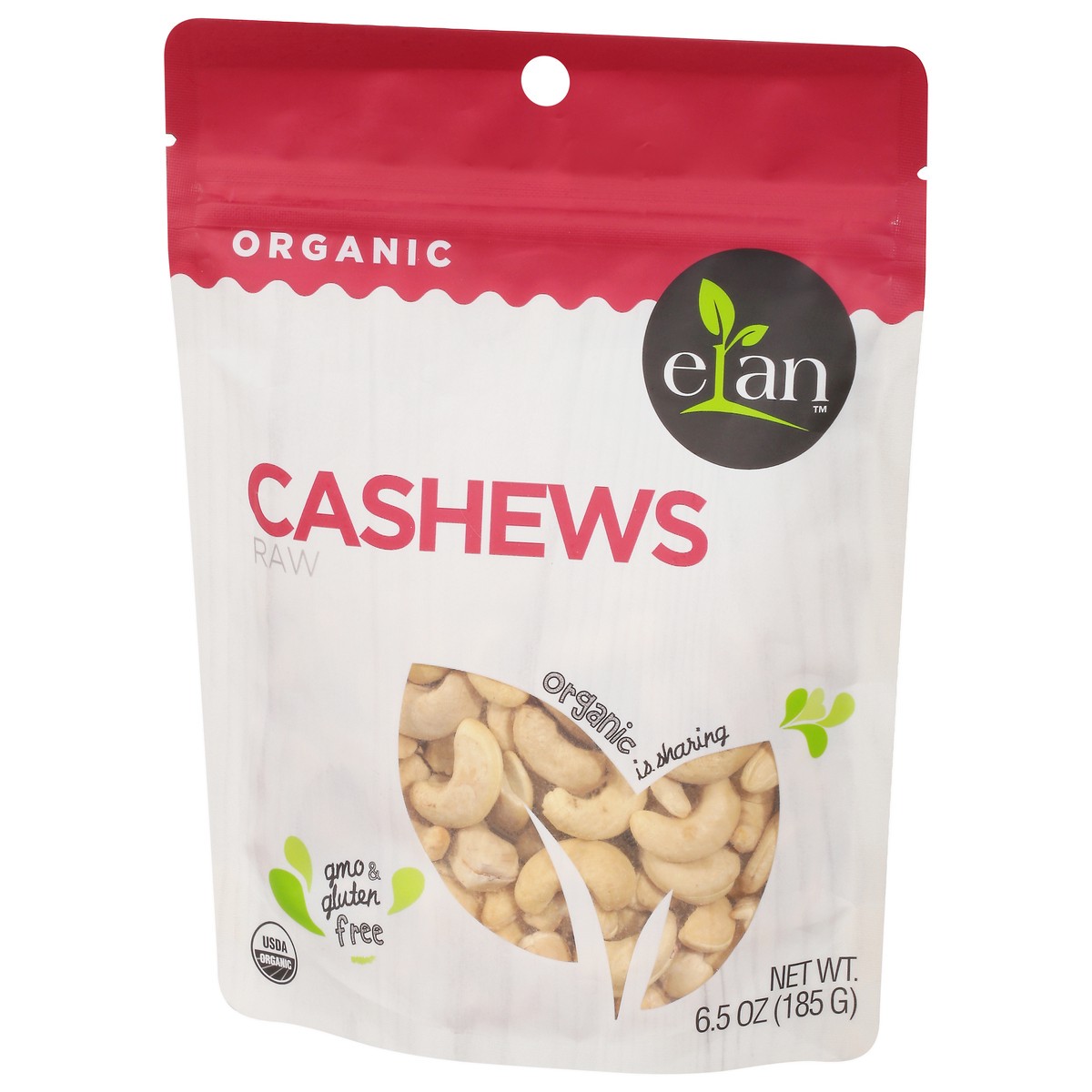slide 12 of 12, Elan Raw Cashews, 6.5 oz