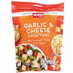 Weis Quality Cheese and Garlic Croutons