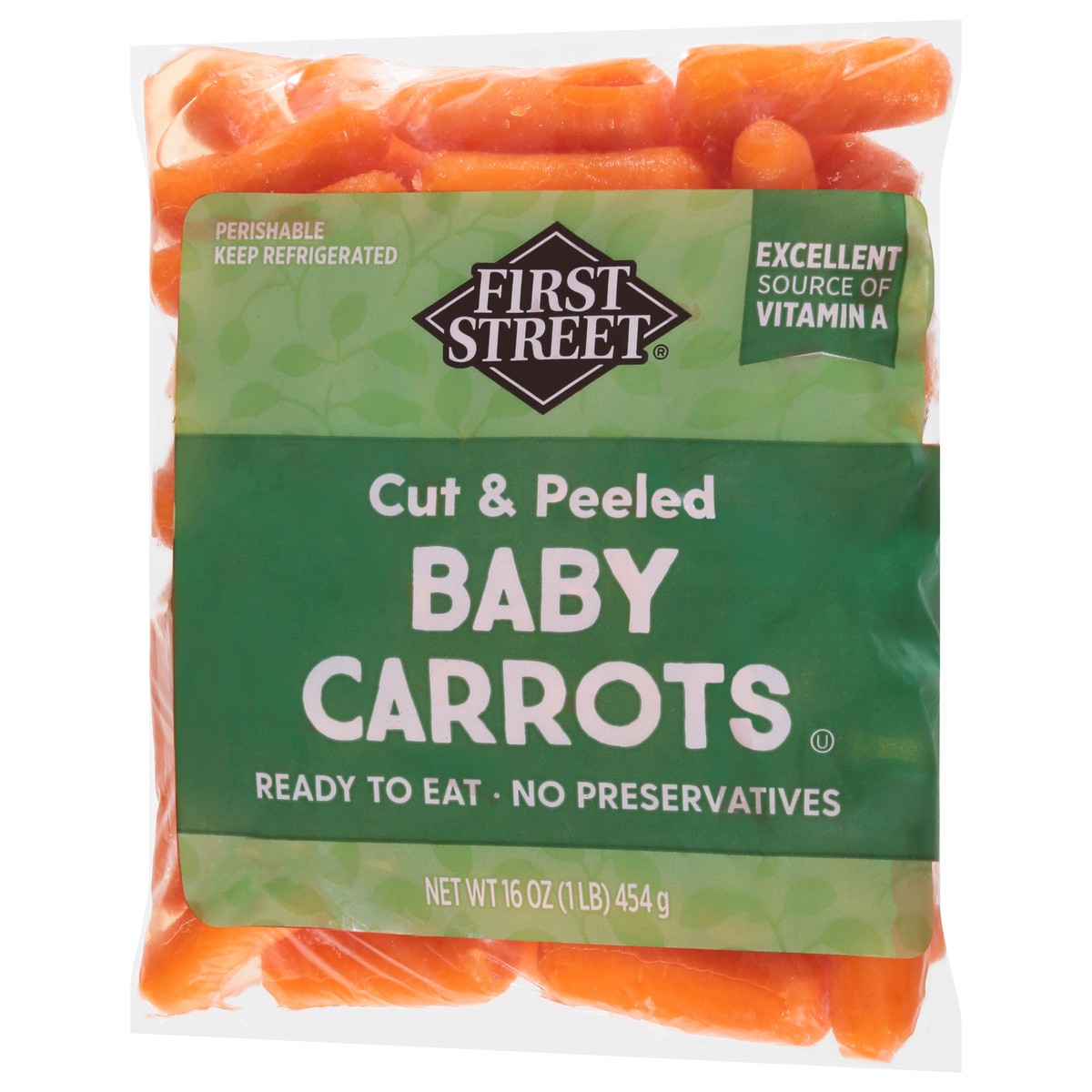 slide 7 of 13, First Street Mini Peeled Carrot, 16 oz