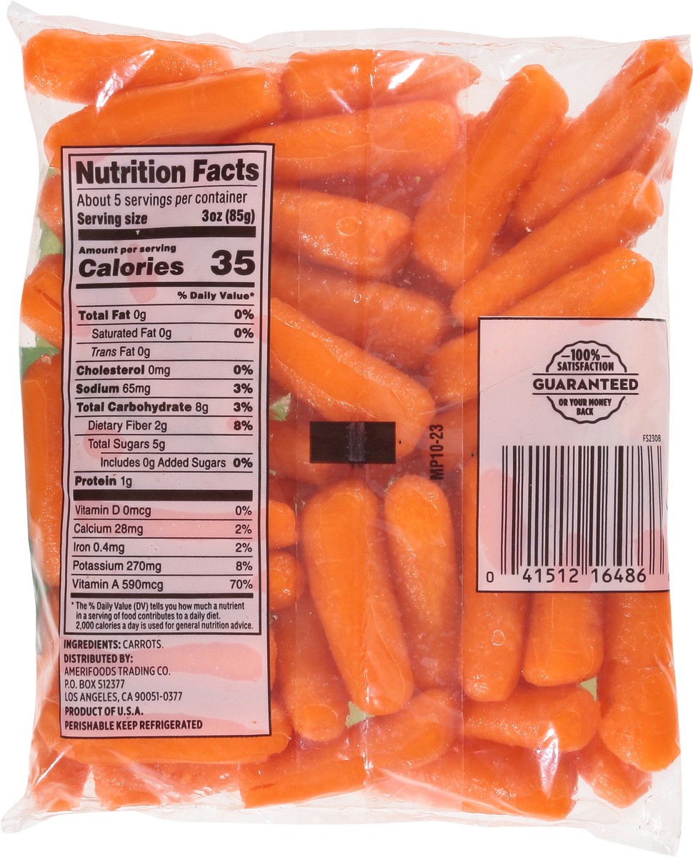 slide 13 of 13, First Street Mini Peeled Carrot, 16 oz