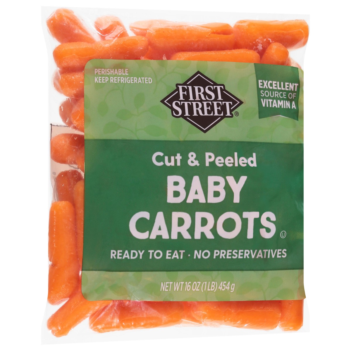 slide 2 of 13, First Street Mini Peeled Carrot, 16 oz
