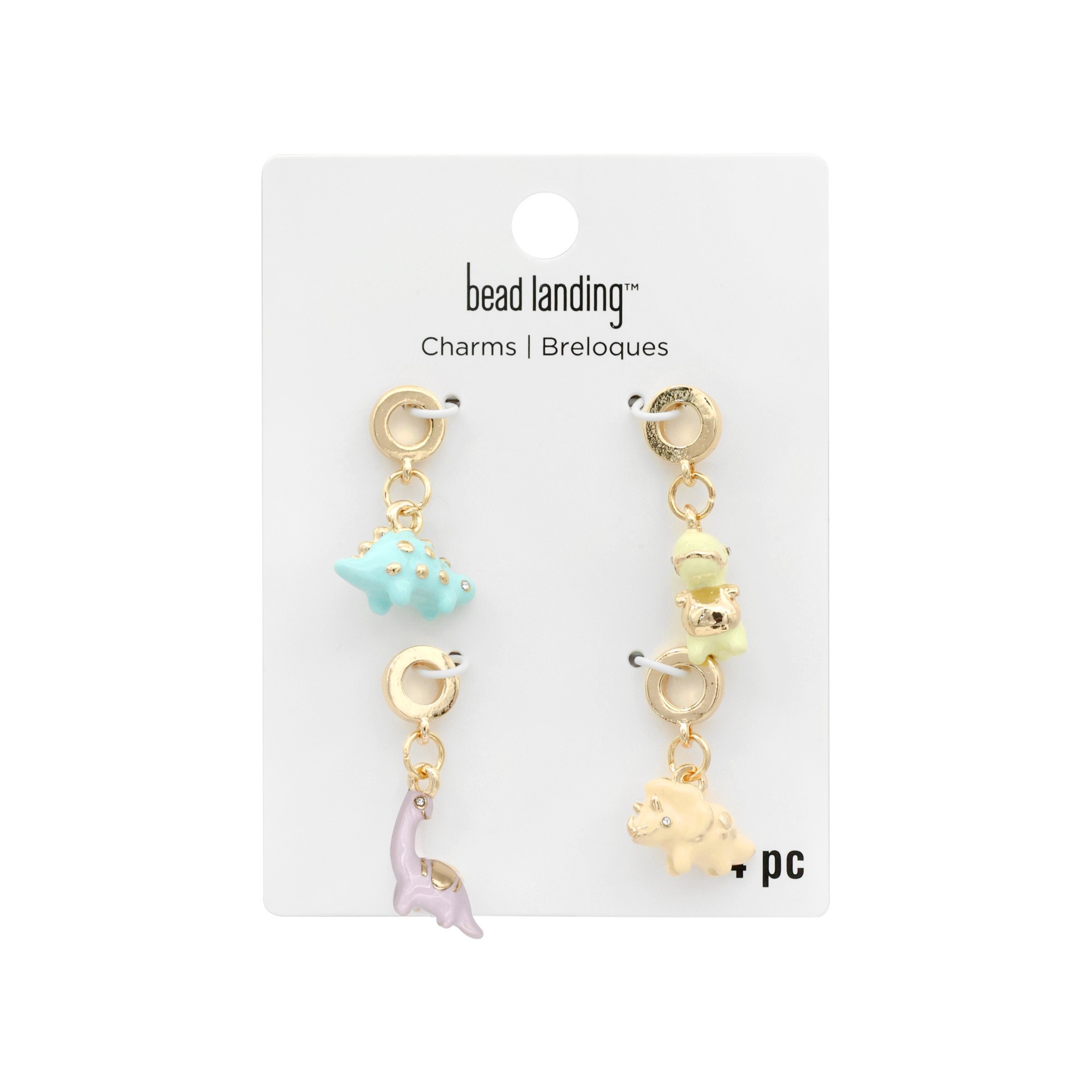 slide 3 of 4, Dinosaur Slide-On Charm Set By Bead Landing, 1 ct