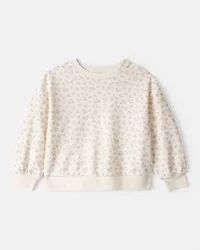 Carter's Carters Toddler Girl Floral Print French Terry Long-Sleeve Pullover Sweatshirt - Ivory Ivory 5T