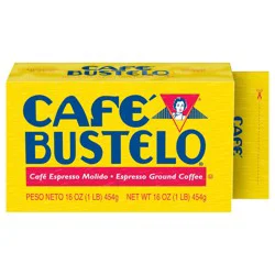 Café Bustelo Ground Coffee, Dark Roast, 16-Ounce Brick