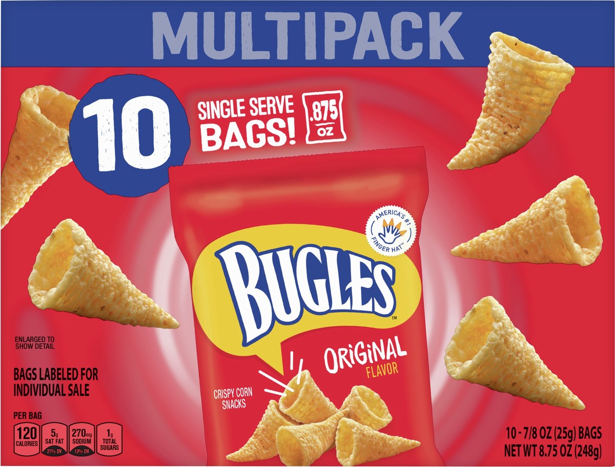 slide 12 of 12, Bugles Original Multipack, 10 ct