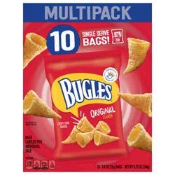 Bugles Crispy Corn Snacks, Original Flavor, Snack Bag, 8.75 oz