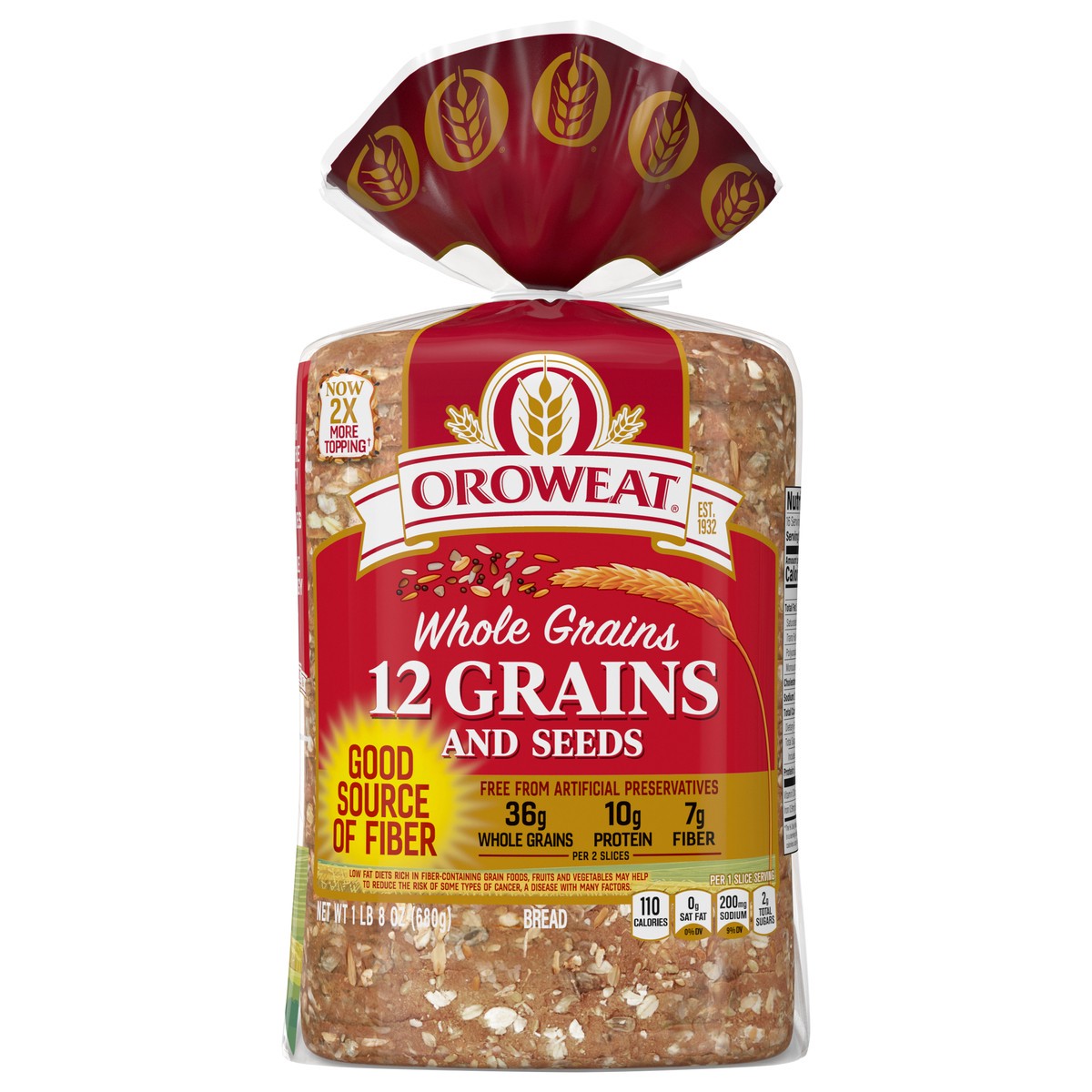 slide 1 of 9, Oroweat 12 Grain Bread - 24oz, 24 oz