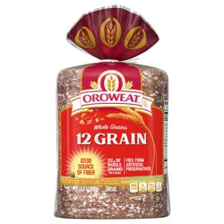 Oroweat Whole Grains 12 Grains and Seeds Bread, 24 oz
