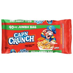 Cap''n Crunch Sweetened Corn & Oat Cereal 40 Oz Jumbo Bag