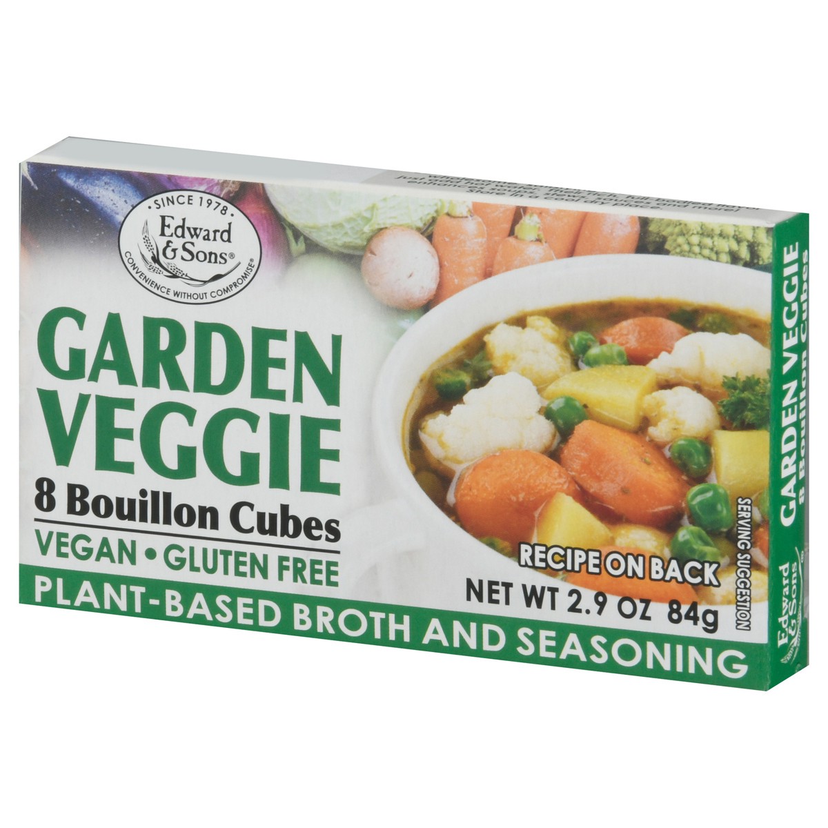 slide 13 of 13, Edward & Sons Gluten Free Garden Veggie Bouillon Cube, 2.9 oz