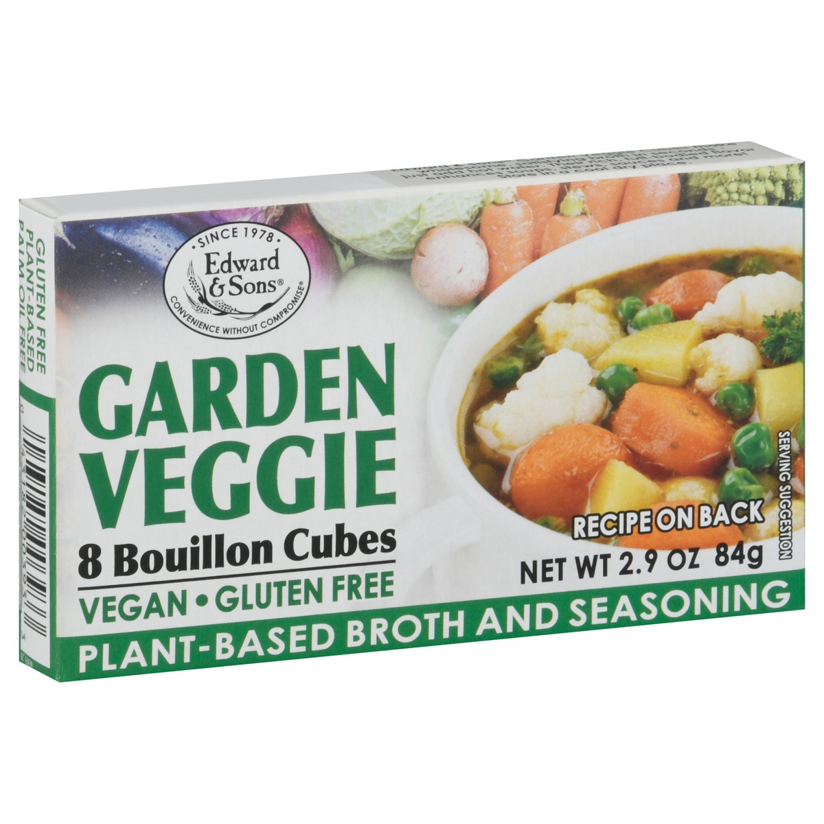 slide 7 of 13, Edward & Sons Gluten Free Garden Veggie Bouillon Cube, 2.9 oz