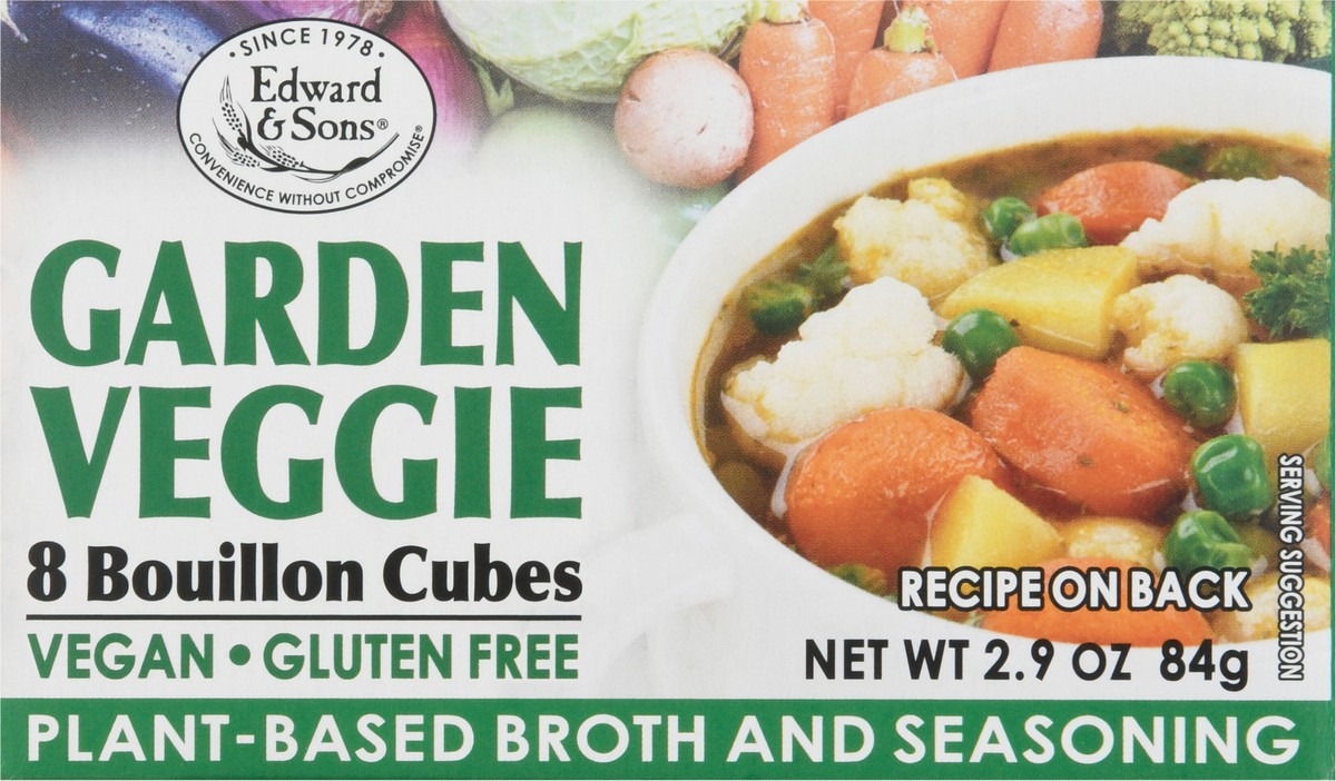 slide 10 of 13, Edward & Sons Gluten Free Garden Veggie Bouillon Cube, 2.9 oz