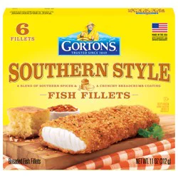 Gorton's Breaded Southern Style Fish Fillets 6 Each