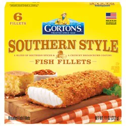 Gorton's Southern Style Fish Fillets, 6 Each