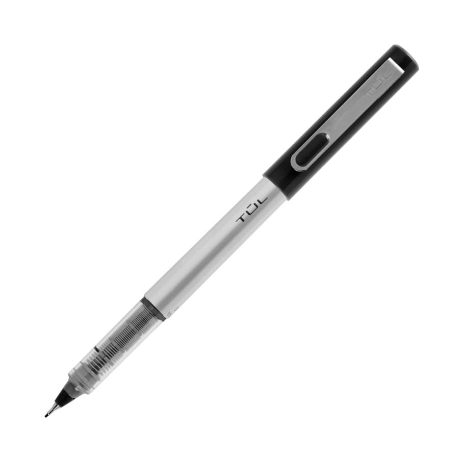 slide 3 of 10, TUL Fine Liner Felt-Tip Pens, Ultra-Fine Point, 0.4 Mm, Silver Barrel, Assorted Ink Colors, Pack Of 12 Pens, 12 ct