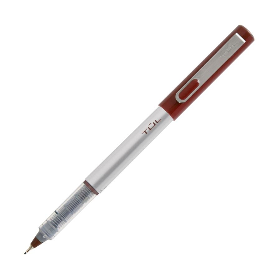slide 8 of 10, TUL Fine Liner Felt-Tip Pens, Ultra-Fine Point, 0.4 Mm, Silver Barrel, Assorted Ink Colors, Pack Of 12 Pens, 12 ct