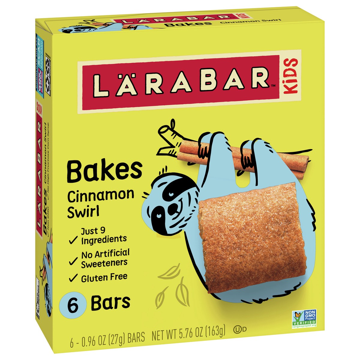 slide 2 of 9, LÄRABAR Kid Gluten Free Bar Chocolate Chip Cookie, 6 Bars, 5.76 oz, 6 ct