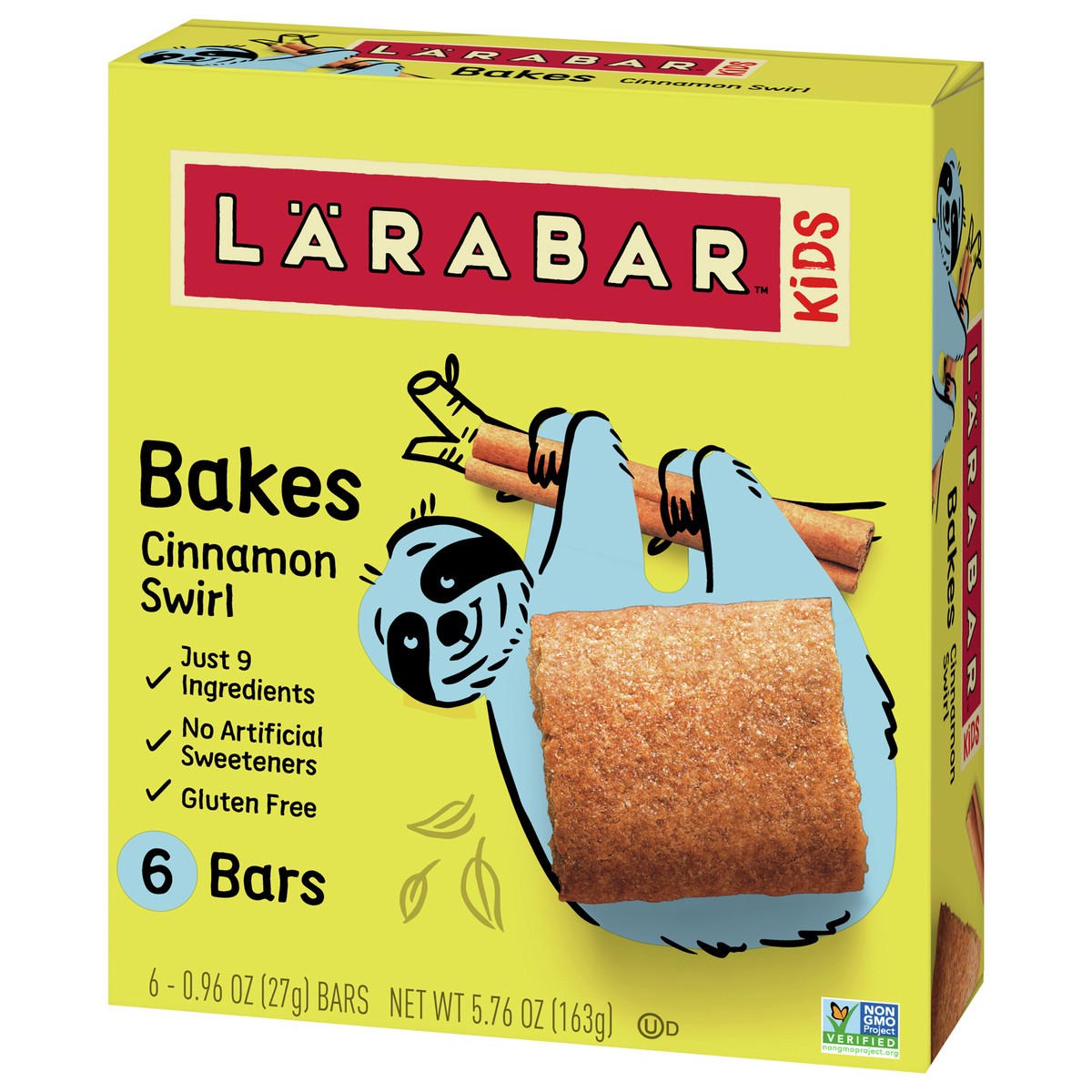 slide 3 of 9, LÄRABAR Kid Gluten Free Bar Chocolate Chip Cookie, 6 Bars, 5.76 oz, 6 ct