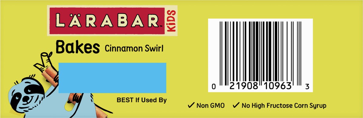 slide 4 of 9, LÄRABAR Kid Gluten Free Bar Chocolate Chip Cookie, 6 Bars, 5.76 oz, 6 ct