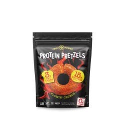 Crisp Power Protein Pretzels Flamin' Crunch, 7 Oz