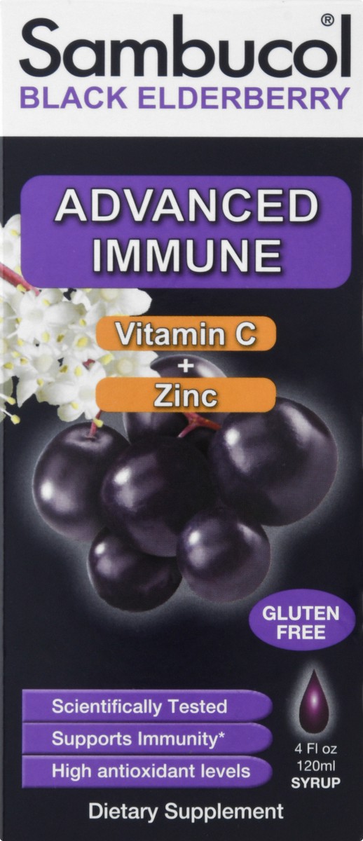 slide 8 of 9, Sambucol Syrup Black Elderberry Advanced Immune 4 fl oz, 4 oz