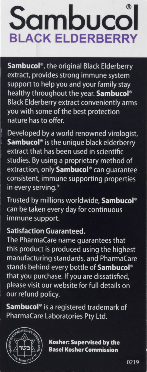 slide 9 of 9, Sambucol Syrup Black Elderberry Advanced Immune 4 fl oz, 4 oz