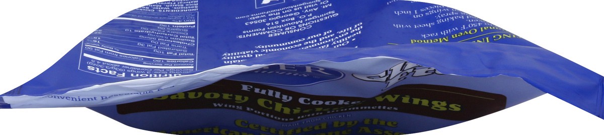 slide 6 of 8, Springer Mountain Farms Gluten Free Savory Chicken Wings 24 oz, 1.5 lb
